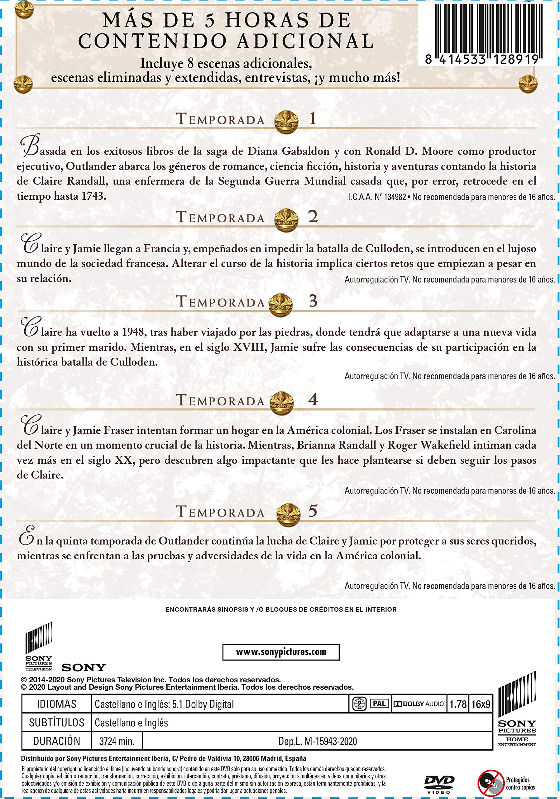 Outlander (1 – 5 temporada) – DVD