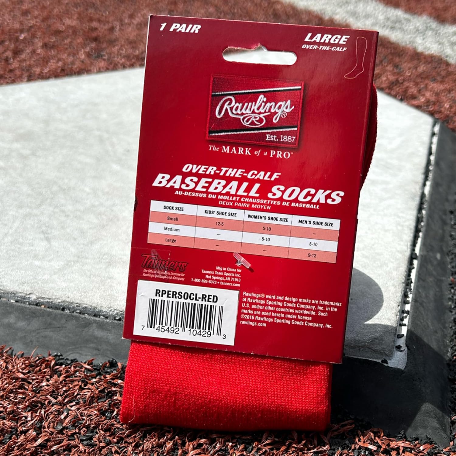 Rawlings | Performance Baseball Socks | 1 Pair | Multiple Sizes & Colors - Image 2