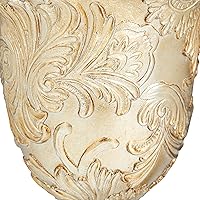 Vista 7 de Deco 79 Polystone Tarros decorativos sólidos, 7 x 7 x 19 pulgadas, dorado