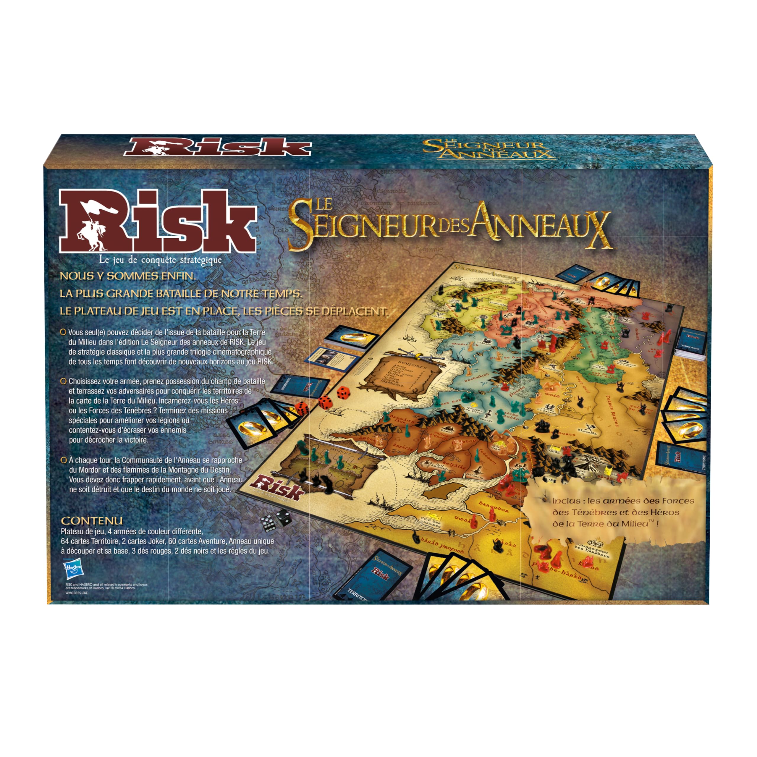 Winning Moves - RISK PAN PIERŚCIENIA - Gra planszowa - Gra planszowa - Wersja francuska
