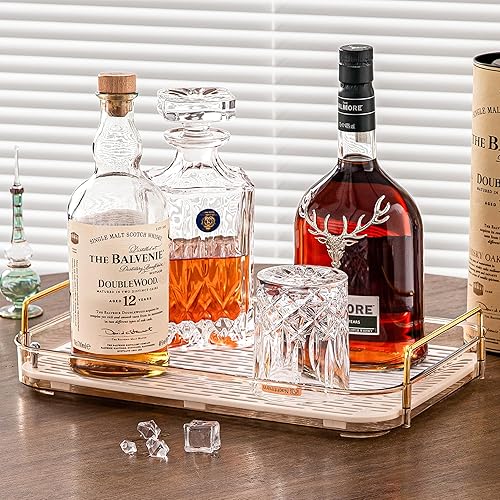 Miniatura 12 de Accesorios de barra de café, organizadores de estación, almacenamiento de gran capacidad con tabla de drenaje, bandeja de whisky, soporte para taza