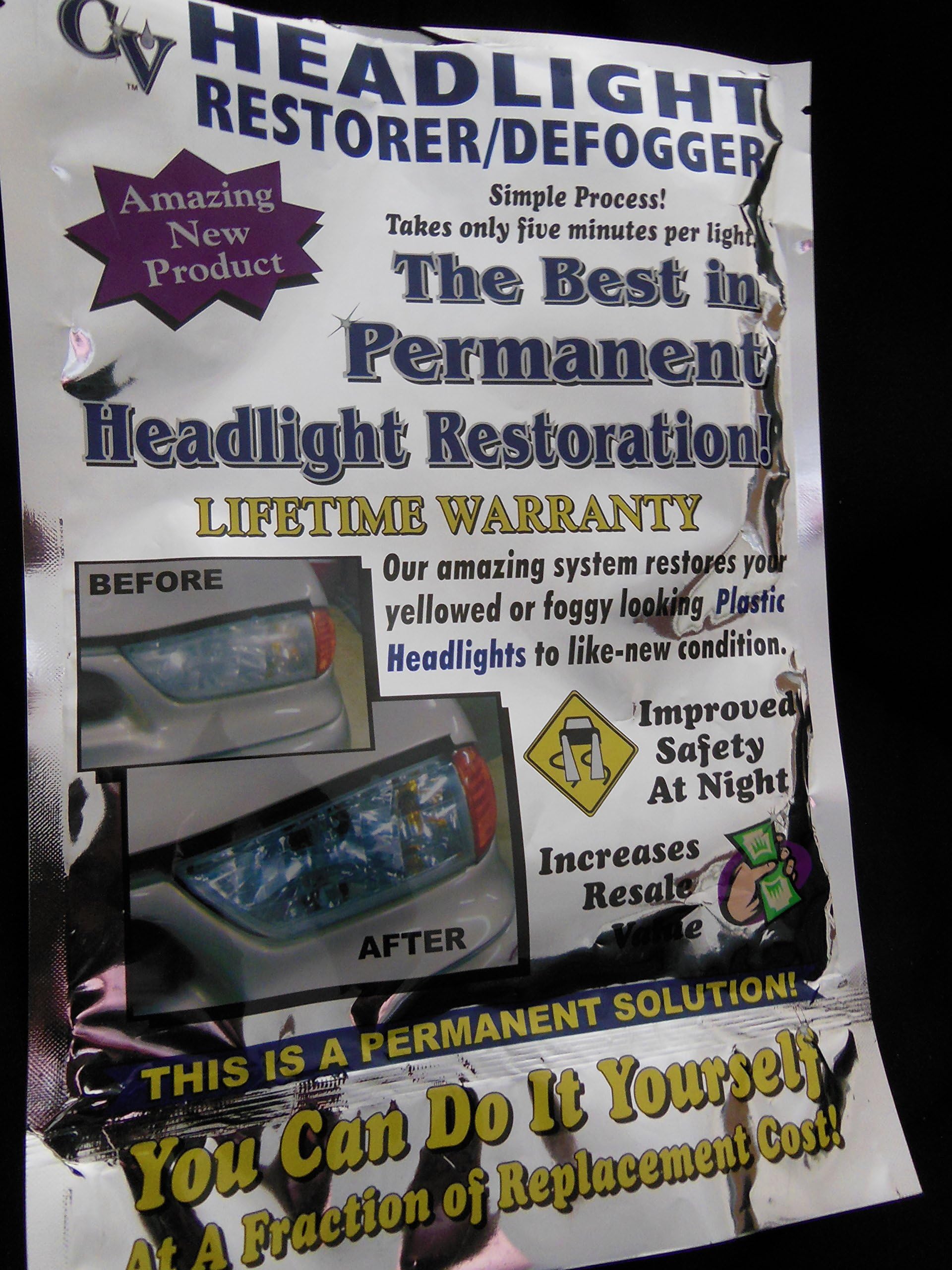 Headlight Restoration Kit/Defogger
