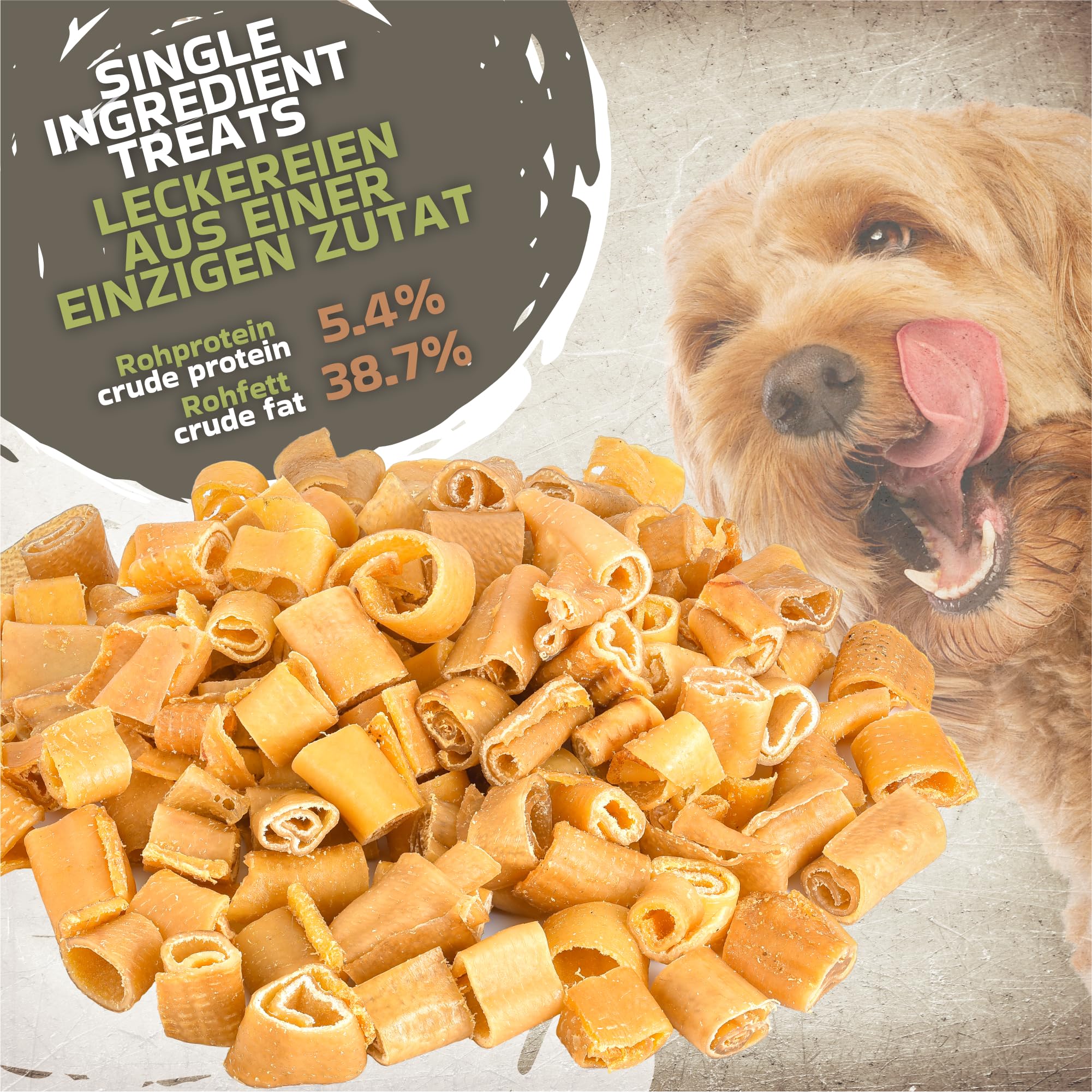 Pork Skin Chews 1kg (approx. 75-85 pcs), 1 kg (Pack of 1) - Image 3