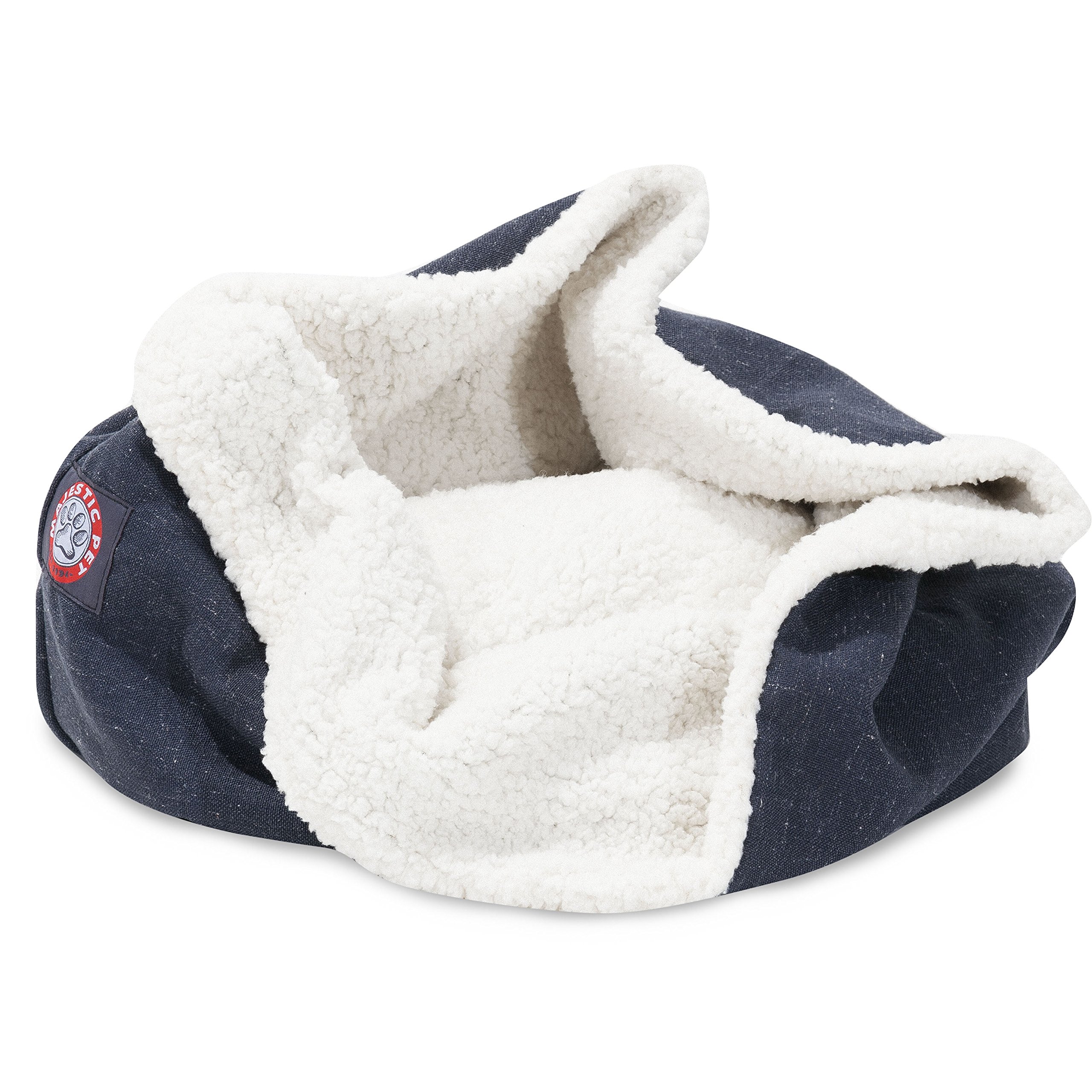 Rechteckiges Katzenbett, Marineblau, 63,5 Cm – Weich, Rutschfest & Maschinenwaschbar