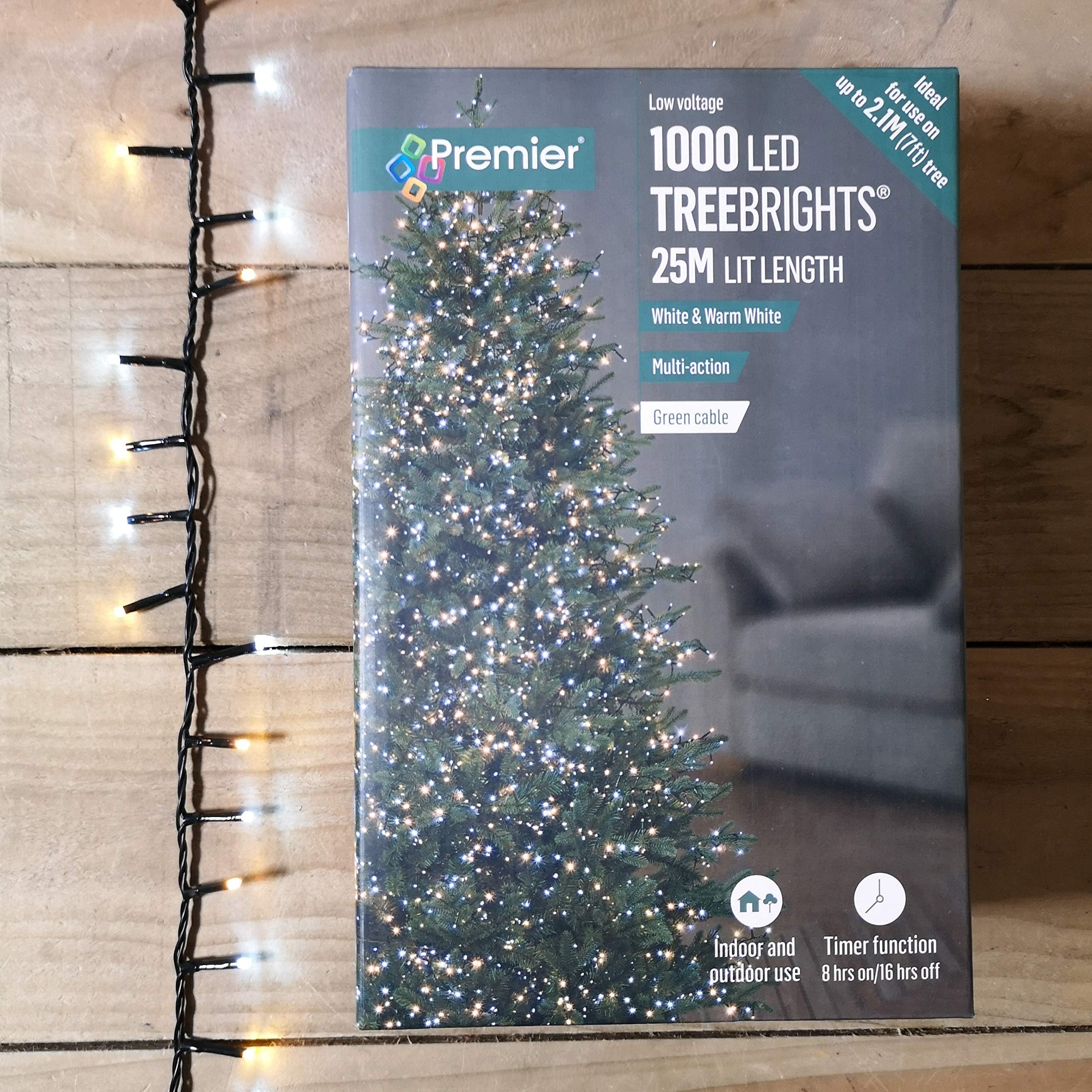 Premier Decorations - 720 Multi Action Cluster LED Lights with Timer ...