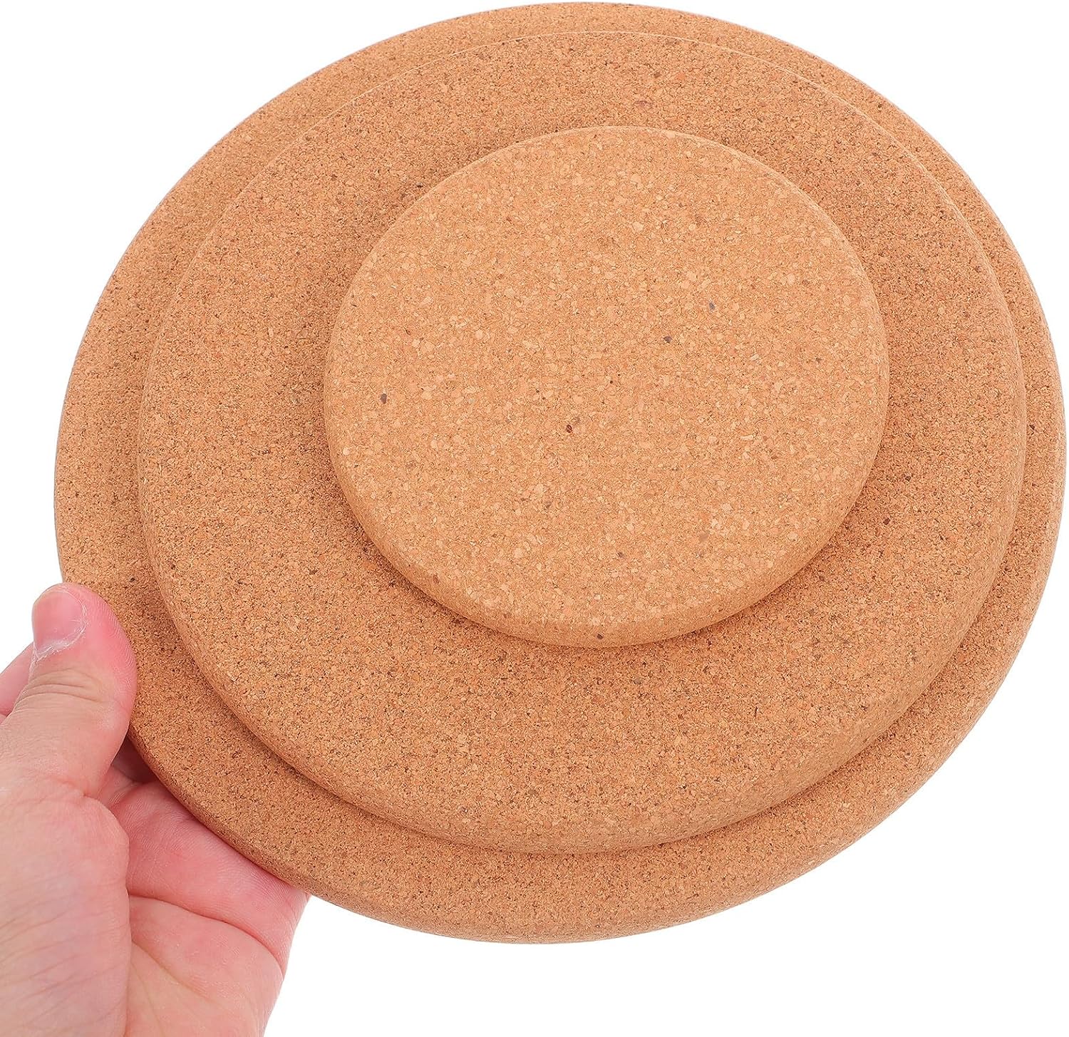 Xmas Thick Cork Coaster Mats 6pcs for Kitchen Heat Protection