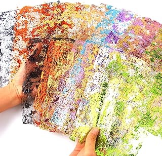 A5 & A4 Foil Textured Fabric Art Paper, 20 Sheets