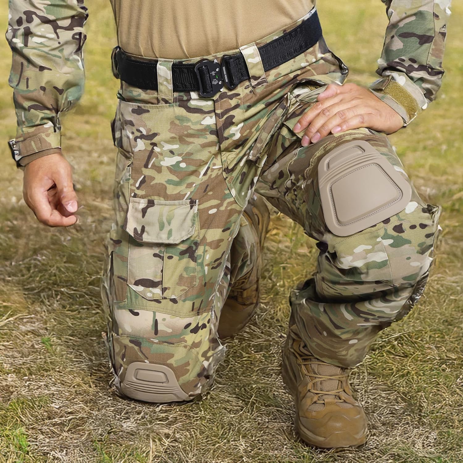 YEVHEV G3 Combat Pants Tactical Trousers Military Apparel Camouflage Clothing Paintball Gear with Knee Pads for Men