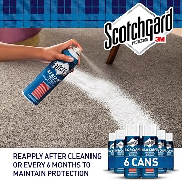 Scotchgard Carpet & Upholstery Protector Spray, 14 oz (Pack of 6) Blocks Stains & Resists Soiling, Fabric Stain Guard for High-Traffic Areas, Easy to Apply for Long-Lasting Protection