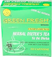 Vista 3 de Té de hierbas Green Fresh Extra Strength (30 unidades), 2.11 onzas
