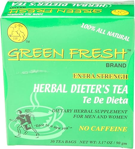 Miniatura 3 de Té de hierbas Green Fresh Extra Strength (30 unidades), 2.11 onzas