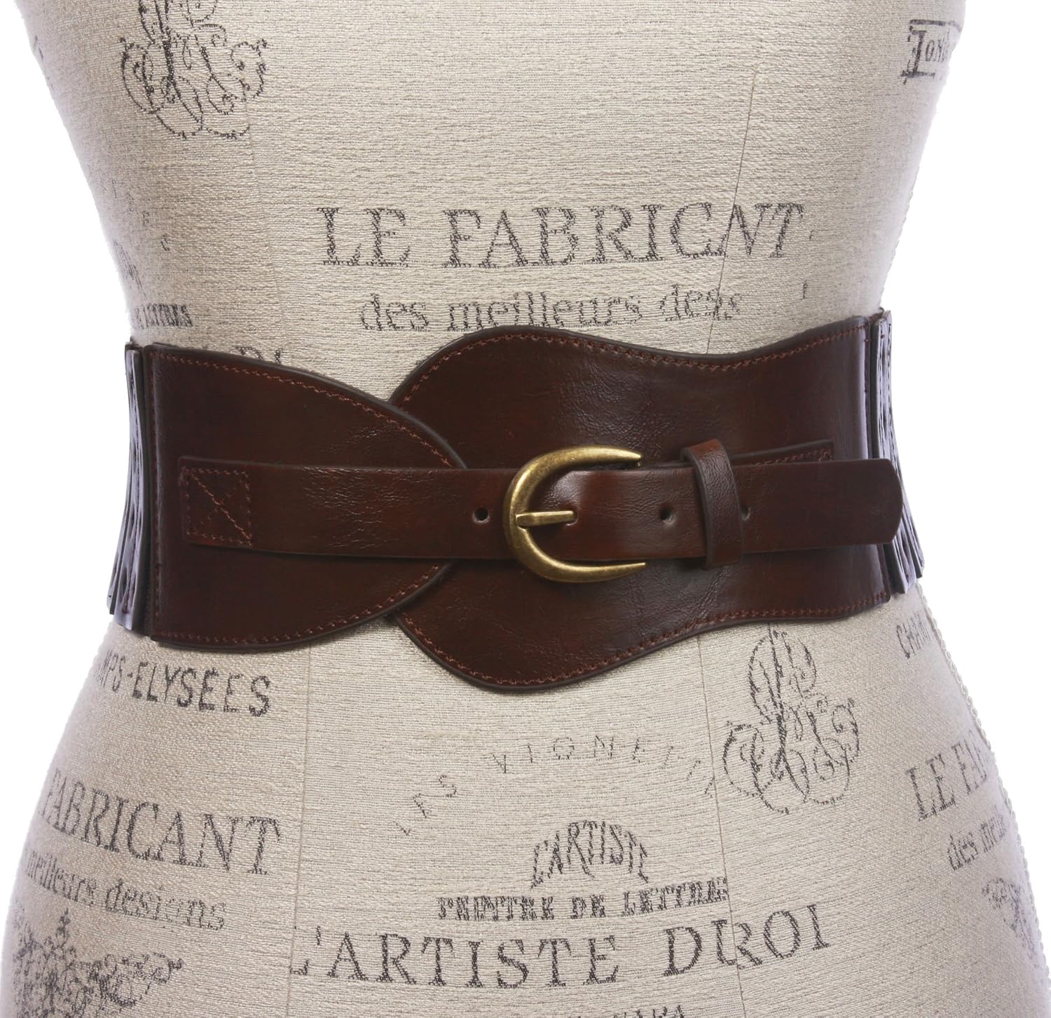 Beltiscool Women's 3" Wide High Waist Fashion Stretch Belt