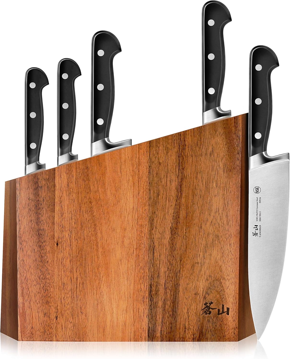 Cangshan V2 Series 59908 6-Piece German Steel Forged Knife Block Set