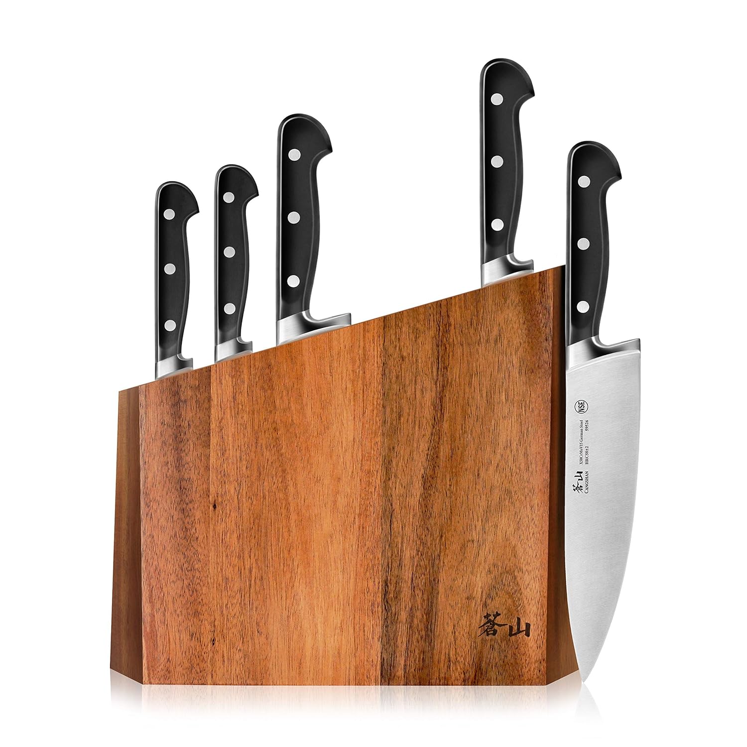 Cangshan V2 Series 59908 6-Piece German Steel Forged Knife Block Set