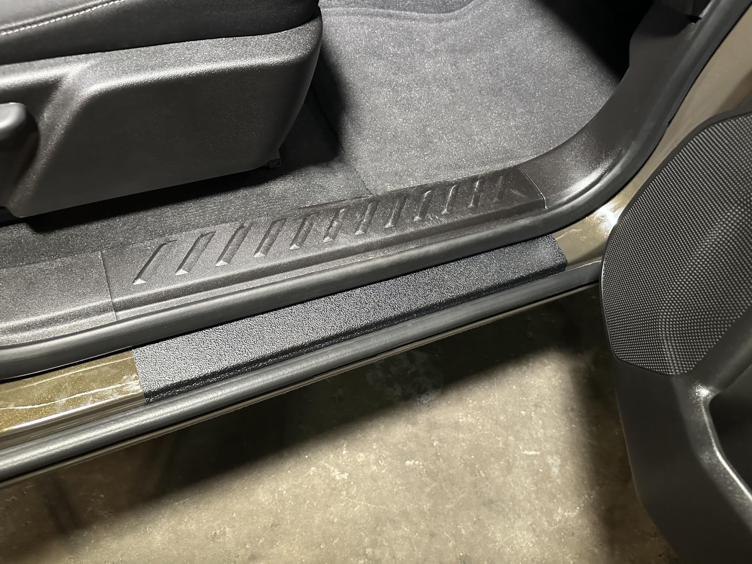 TufSkinz Door Sill Protection Overlays - Compatible with 2023-2025 Colorado and Canyon - Black Rubber