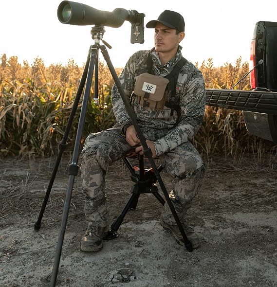 Vortex Ridgeview Carbon Tripod Kit | 2-Way Pan Head - 22 lb Max Load, Arca-Swiss Mount, Carbon Fiber Legs, 1/4-Turn Leg Locks - Unlimited, Unconditional