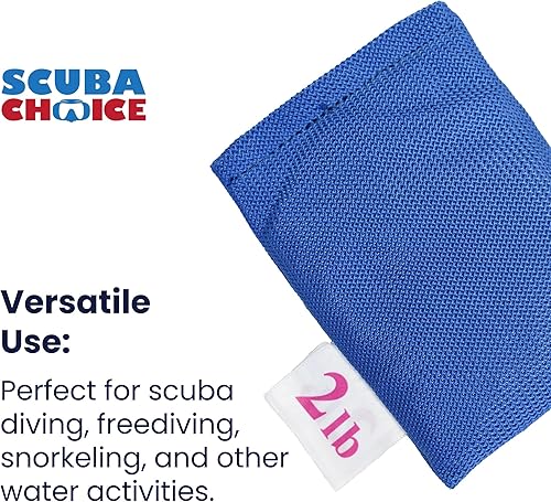 Miniatura 19 de Scuba Choice Pesas de malla suave para control de flotabilidad, duraderas, ajustables y cómodas para bolsillos de cinturón de peso para buceo