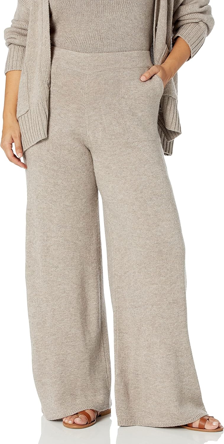 The Drop Women's Cynthia Wide Leg Sweater Pant : Clothing, Shoes & Jewelry