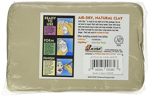 Miniatura 2 de Activa -API182 ACTIVA Activ-Clay, secado al aire, 3.3 libras Blanco
