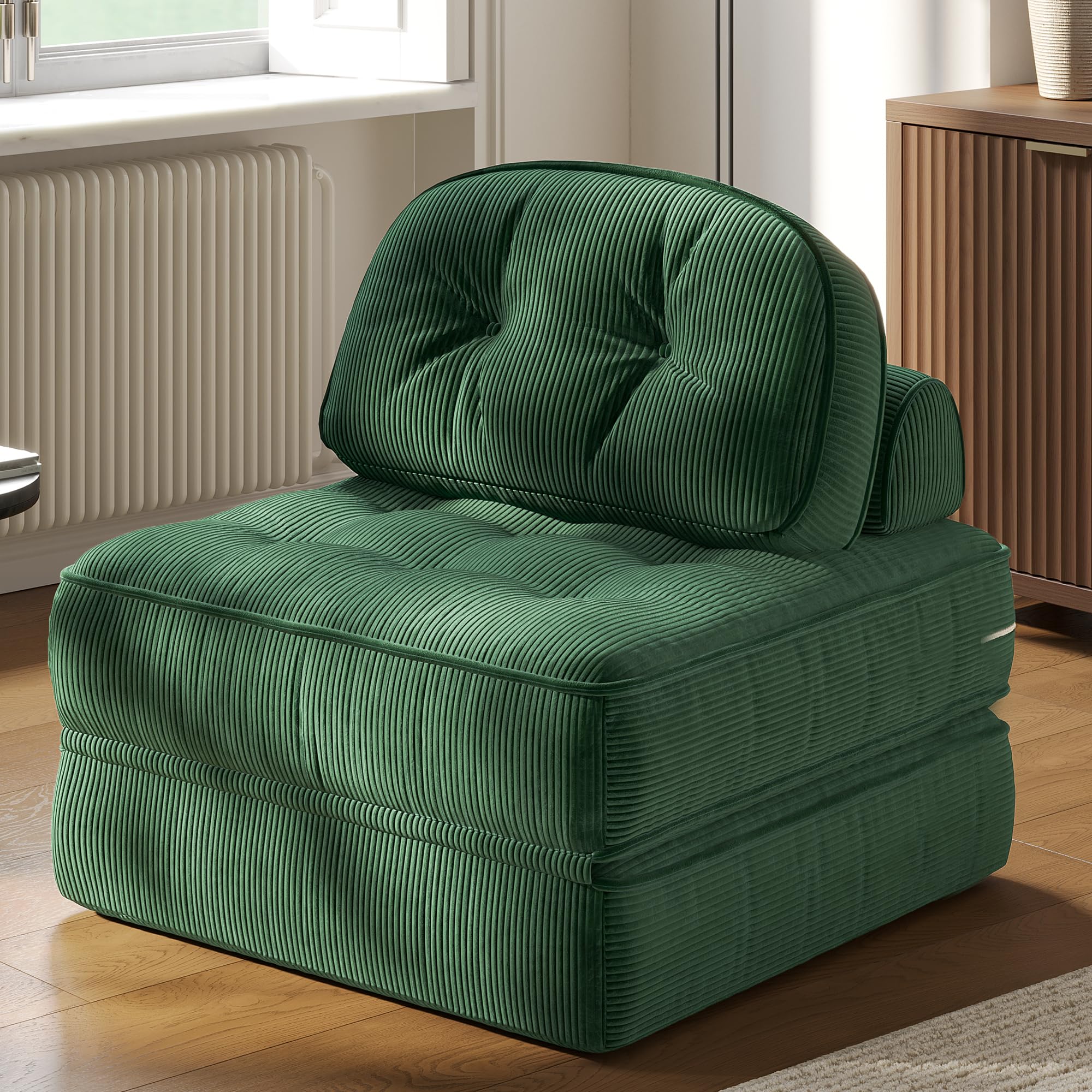 Dowinx Folding Sofa Bed with Pillow, Convertible Comfy Couch Bed for Adults Home Lounge and Gaming, Modern Comfortable Design for Apartment Living