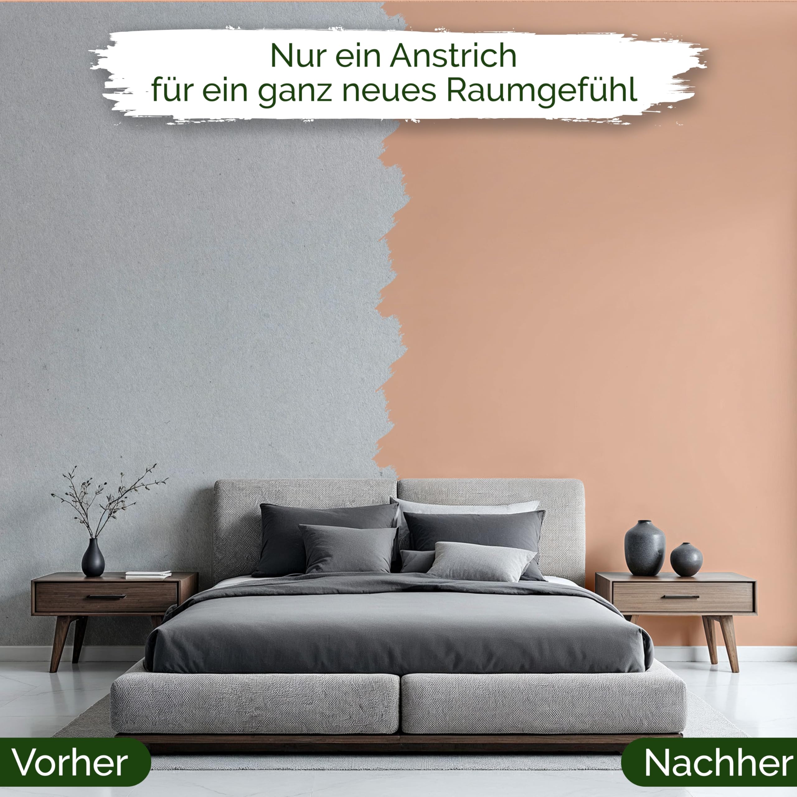 Wandfarbe Orange Beige Creme matt 5 L – Soft Terracotta