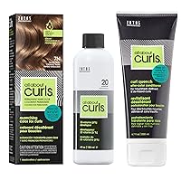 Vista 34 de All About Curls Permanent Hair Color Dye For Curly Hair 100% Gray Coverage Nourished & Radiant Curls Vibrant Shine &