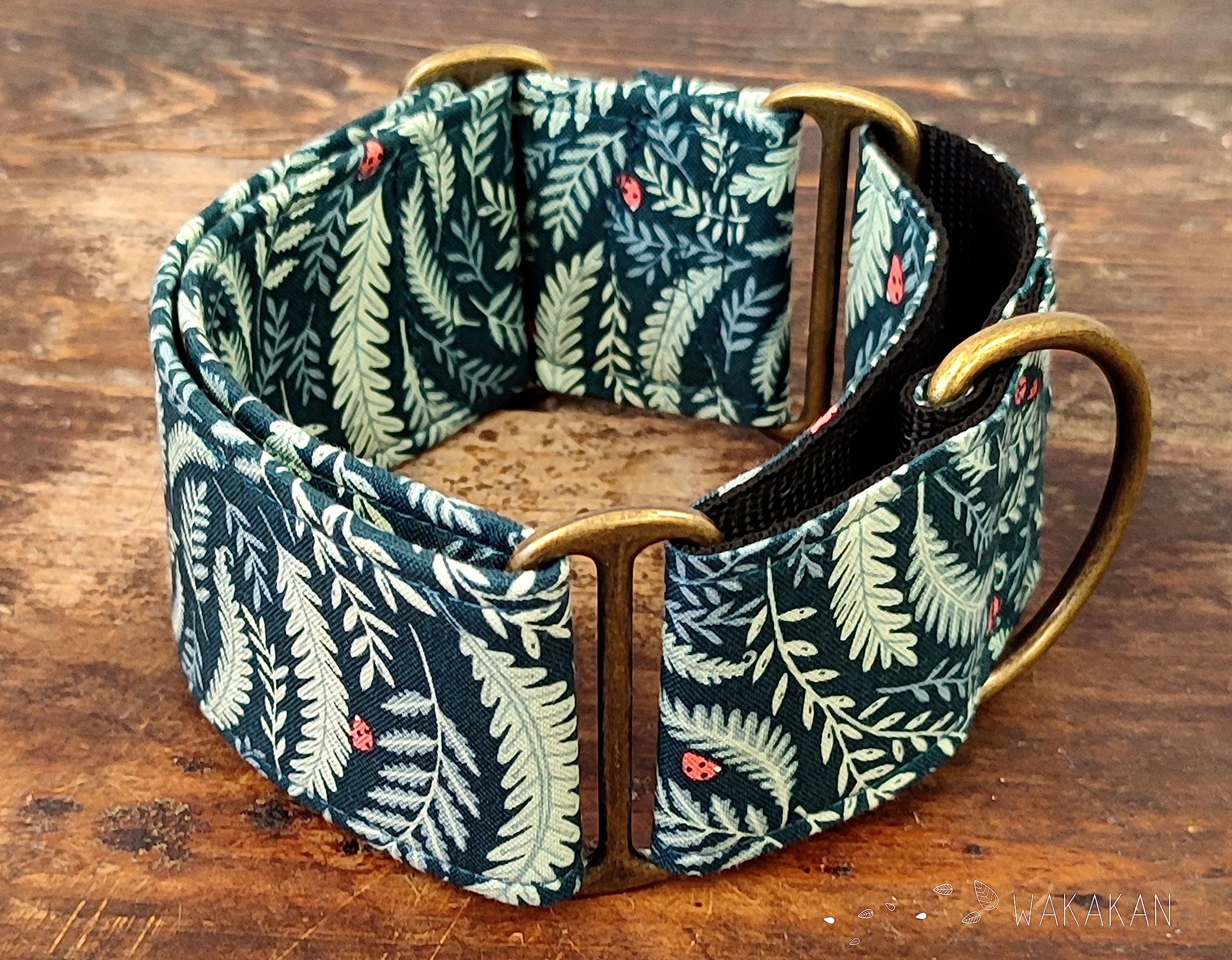 Collar Martingale Para Perro: LadyBug 2, Hecho a Mano en España por Wakakán