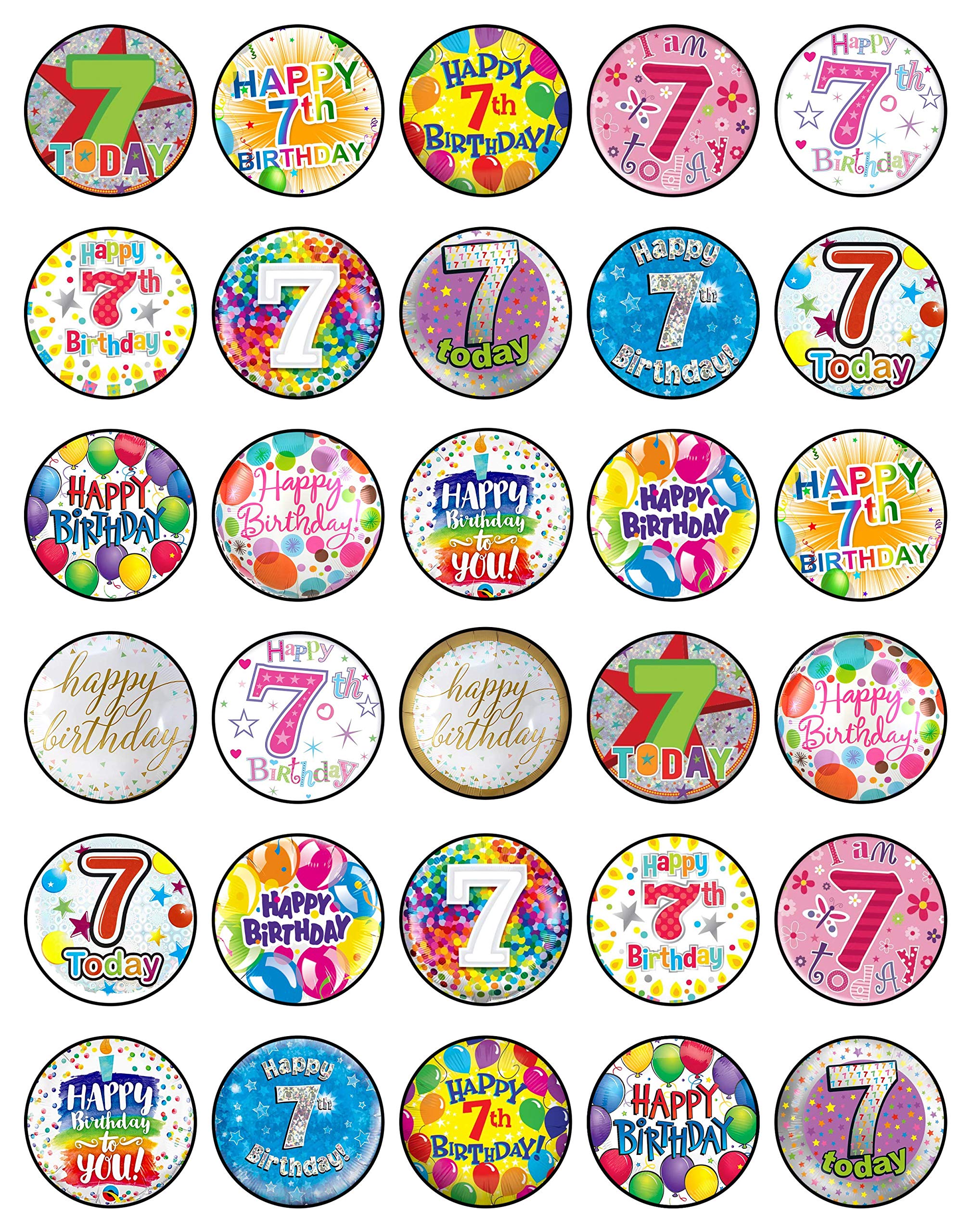 Buy 30 x Edible Cupcake Toppers Themed of Collection of Edible Cake