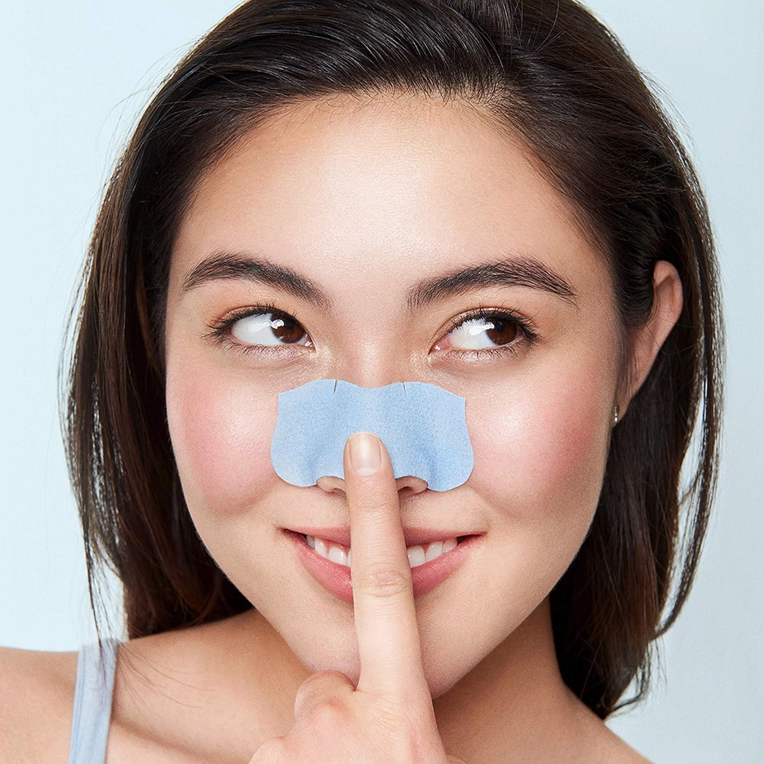 Bioré Blue Agave Pore Strips, Nose Strips for Combination Skin, with Instant Blackhead Removal and Pore Unclogging, 6 Count, features C-Bond Technology, Oil-Free, Non-Comedogenic Use