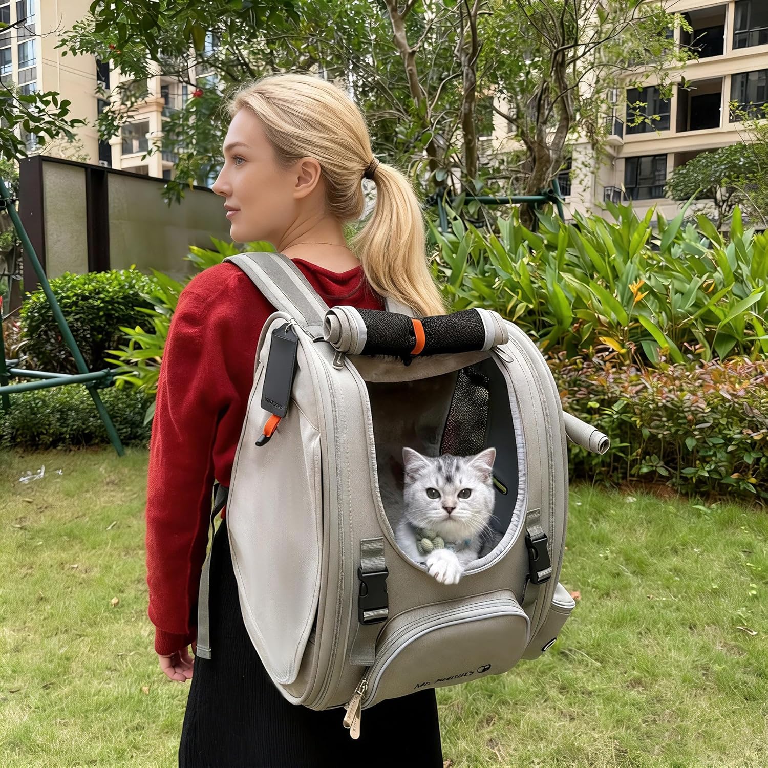 Mr. Peanut’s Northstar Sierra Adventure Pet Backpack – Airline Compliant Cat, Puppy & Bunny Carrier