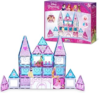 Disney Princess Castle Magnetic Tiles 70 Piece Playset