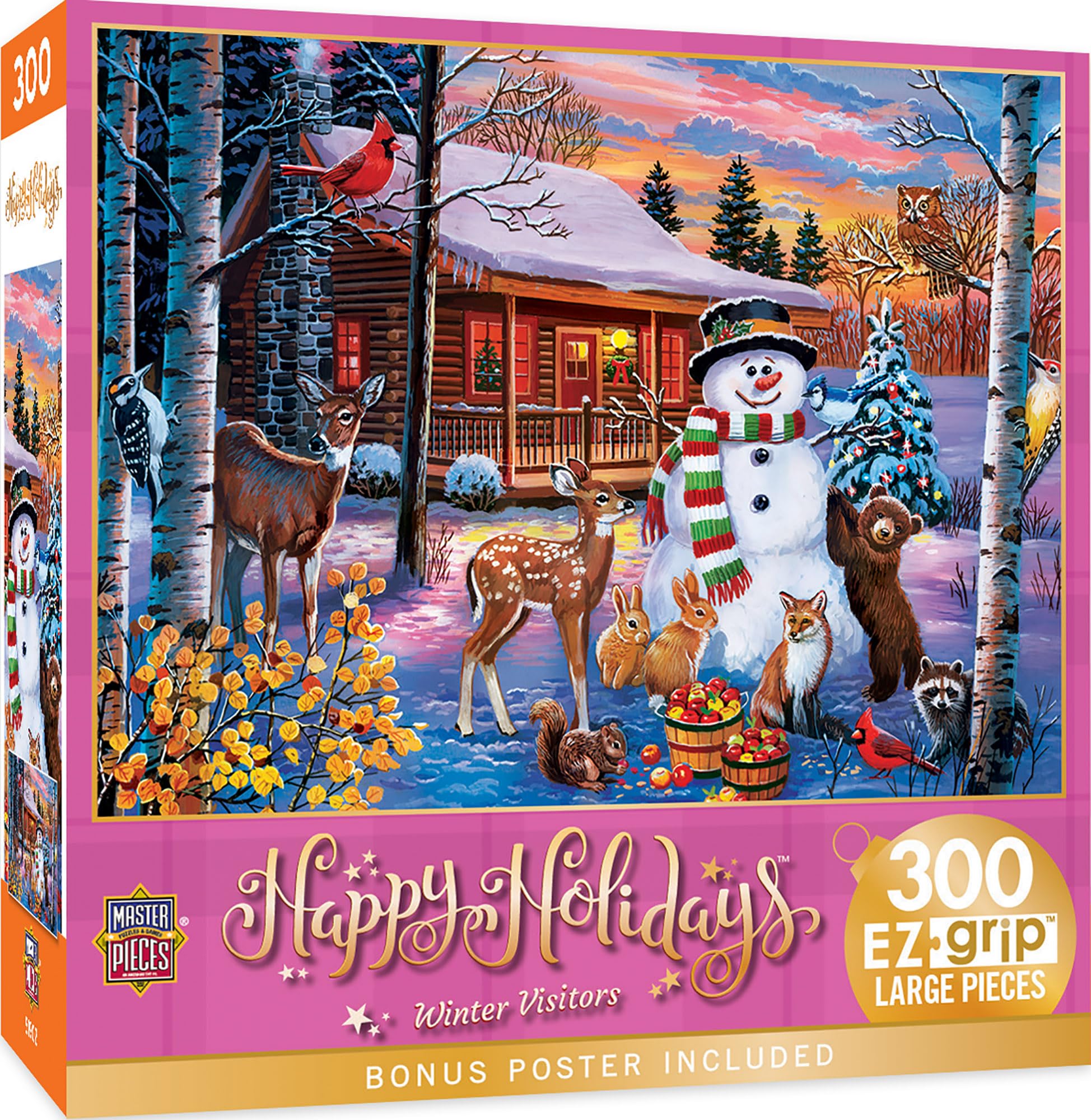 Amazon.com: MasterPieces 300 Piece EZ Grip Christmas Jigsaw Puzzle