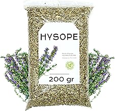 Hysope Tisane 200 gr - Hysope Herb - Hysope Feuilles Coupées Thé - Propriétés Naturelles et de Santé - Infusion de Plantes (200 gr)