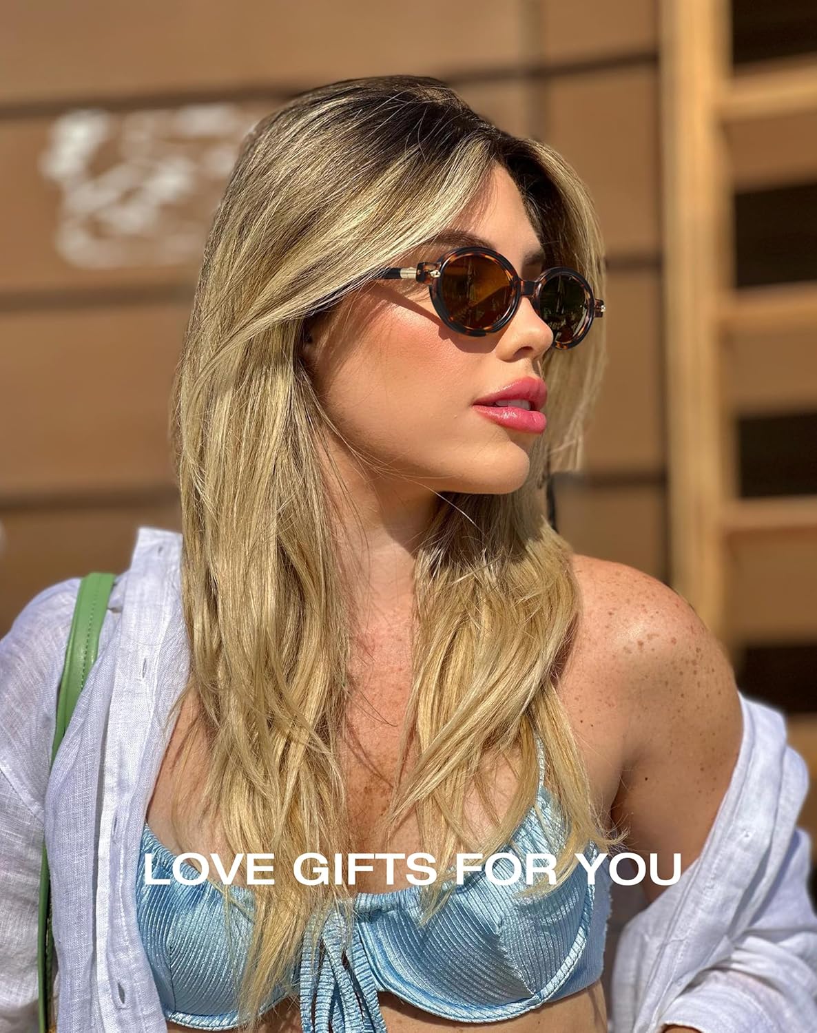 Retro Oval Sunglasses for Women,Trendy Small Narrow Vintage Round Shades UV400 - Image 6