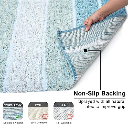 Miniatura 5 de Alfombra de baño Chardin Home, 100 % algodón, 2 piezas (21 x 34 pulgadas y 17 x 24 pulgada)