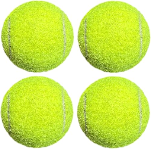 Pelotas de tenis, paquete de 4 pelotas de tenis de práctica avanzada para principiantes, entrenamiento jugando pelotas de tenis