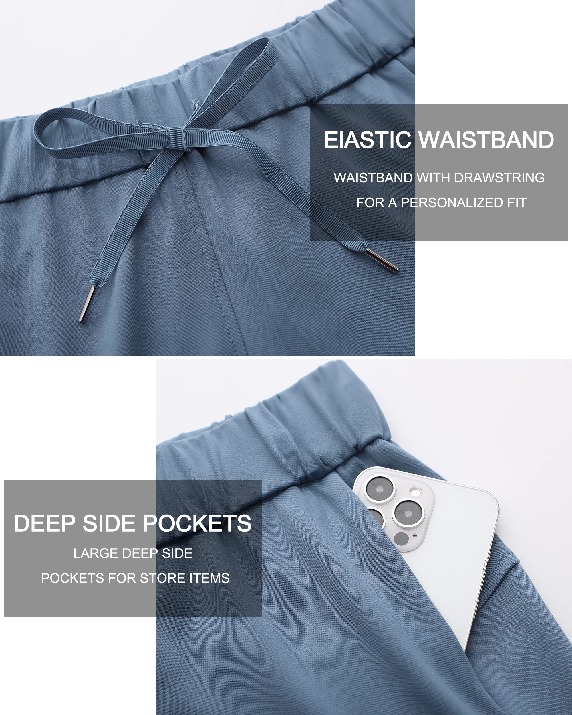 Mounblun Women's Yoga Lounge Shorts Hiking Active Running Workout Shorts Comfy Travel Casual Shorts with Pockets