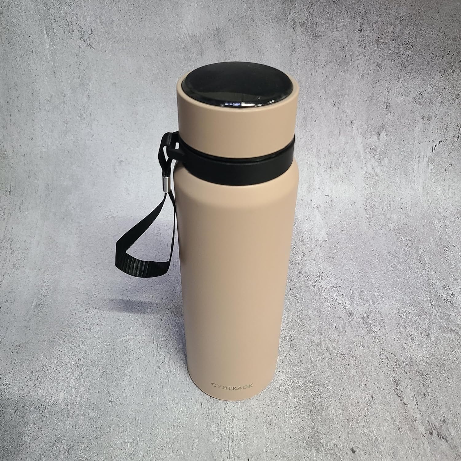 CYHTRAOK Insulated mugs Double-Wall Vacuum Flask with Carry Strap, Leak-Proof Travel Mug for Hot & Cold Drinks
