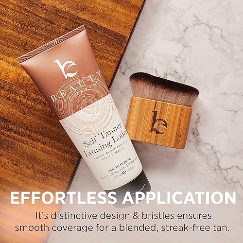 Miniatura 6 de Cepillito autobronceador ultra suave - Cepillo Kabuki para base corporal y maquillaje, aplicador para mezclar autobronceador, manopla