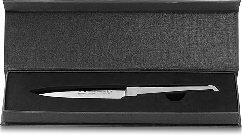 Miniatura 8 de Cangshan Cuchillo utilitario dentado forjado de acero alemán serie X, 5 pulgadas, plata