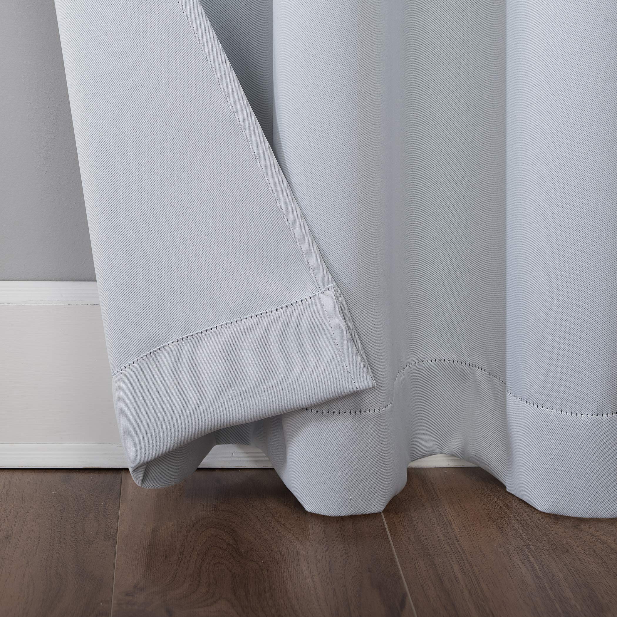 Sun Zero Easton Energy Saving Blackout Grommet Curtain Panel, 40" x 54", Dove White, W 40" x L 54" (1 Panels) - Image 4