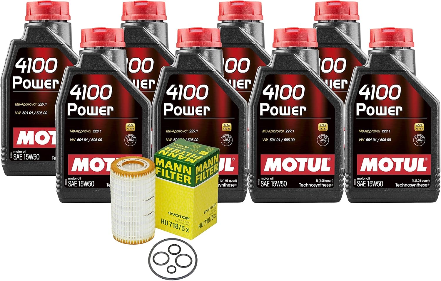 Newparts 8L 4100 Power 15W50 Filter Motor Oil Change Kit