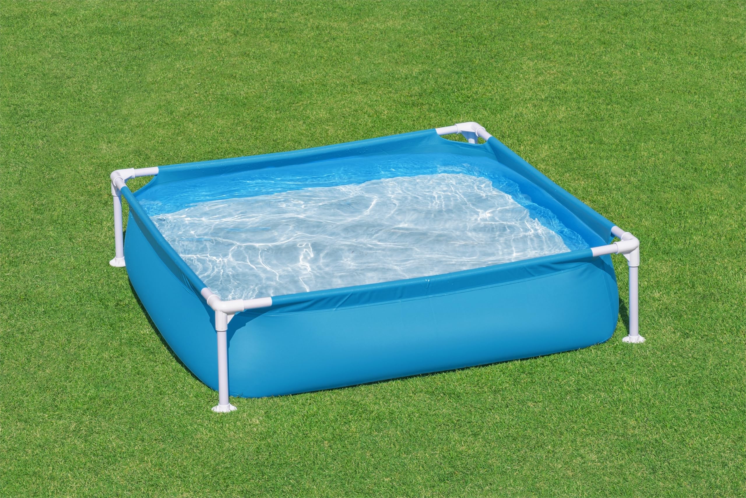 Bestway My First Frame Pool 122 x 122 x 30,5 cm blau eckig
