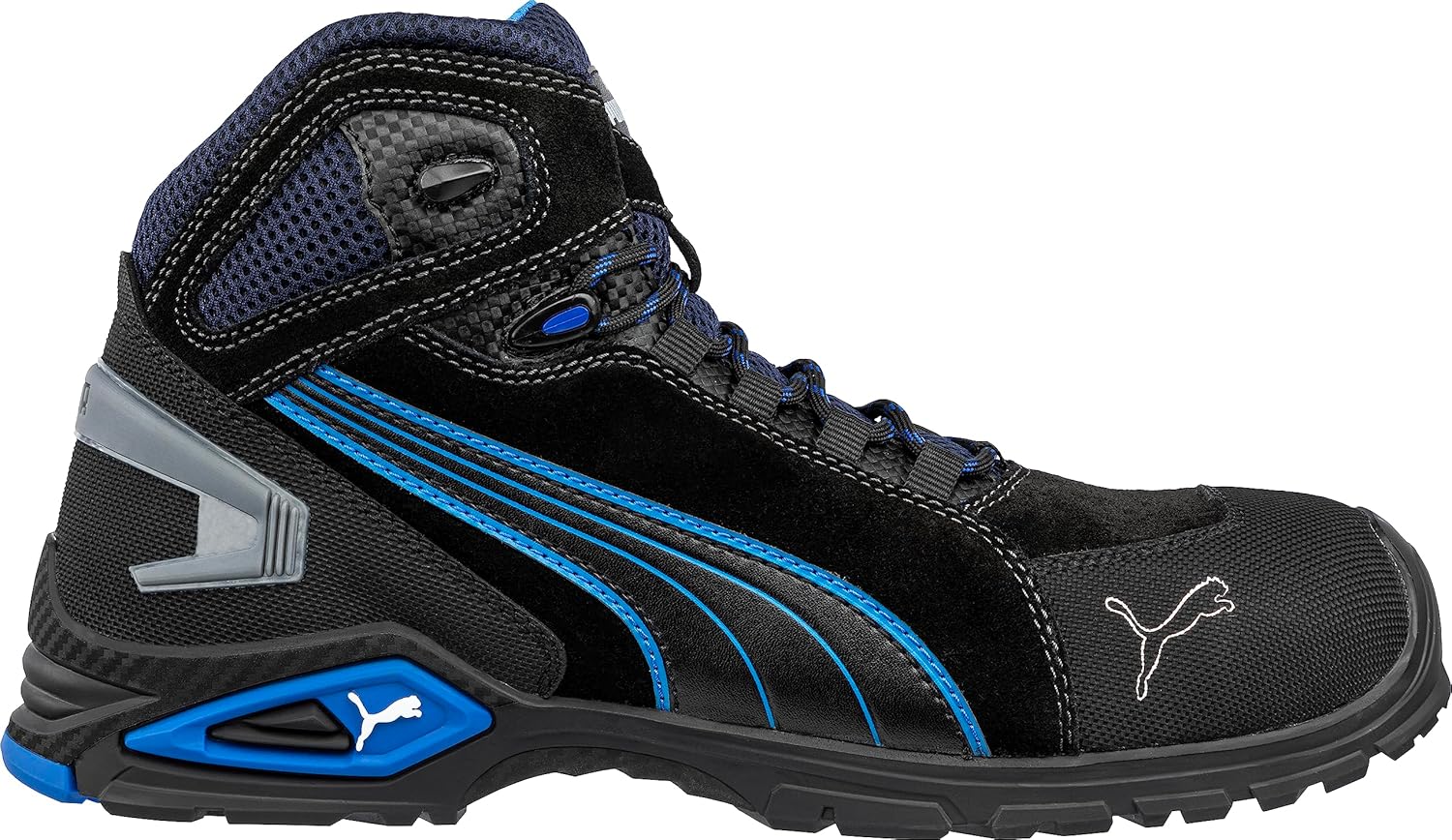 PUMA Safety Mens Rio Mid Lace-up Safety Boot Black Size UK