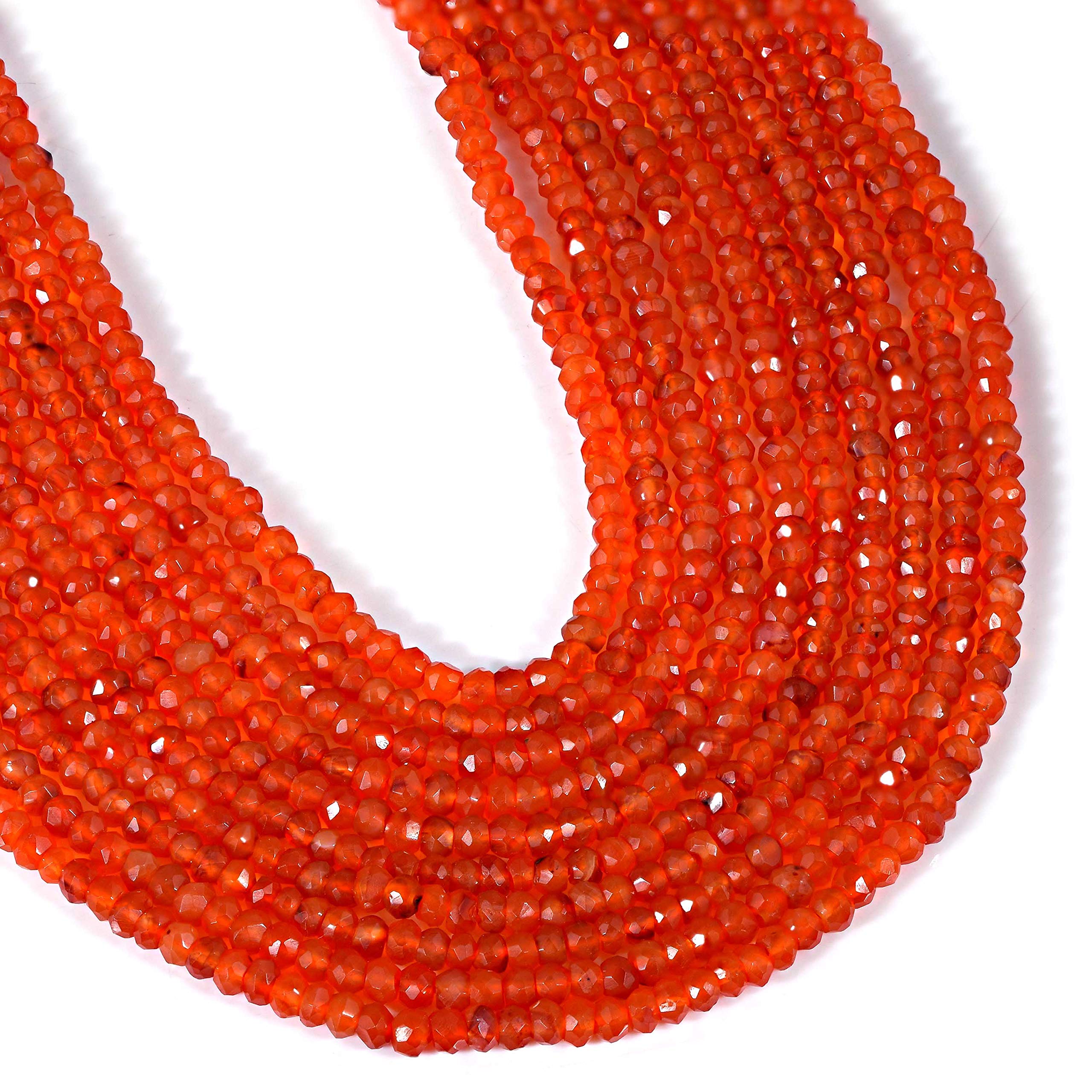 Fil de perles de cornaline naturelle pour créer vos bijoux bohèmes d'été