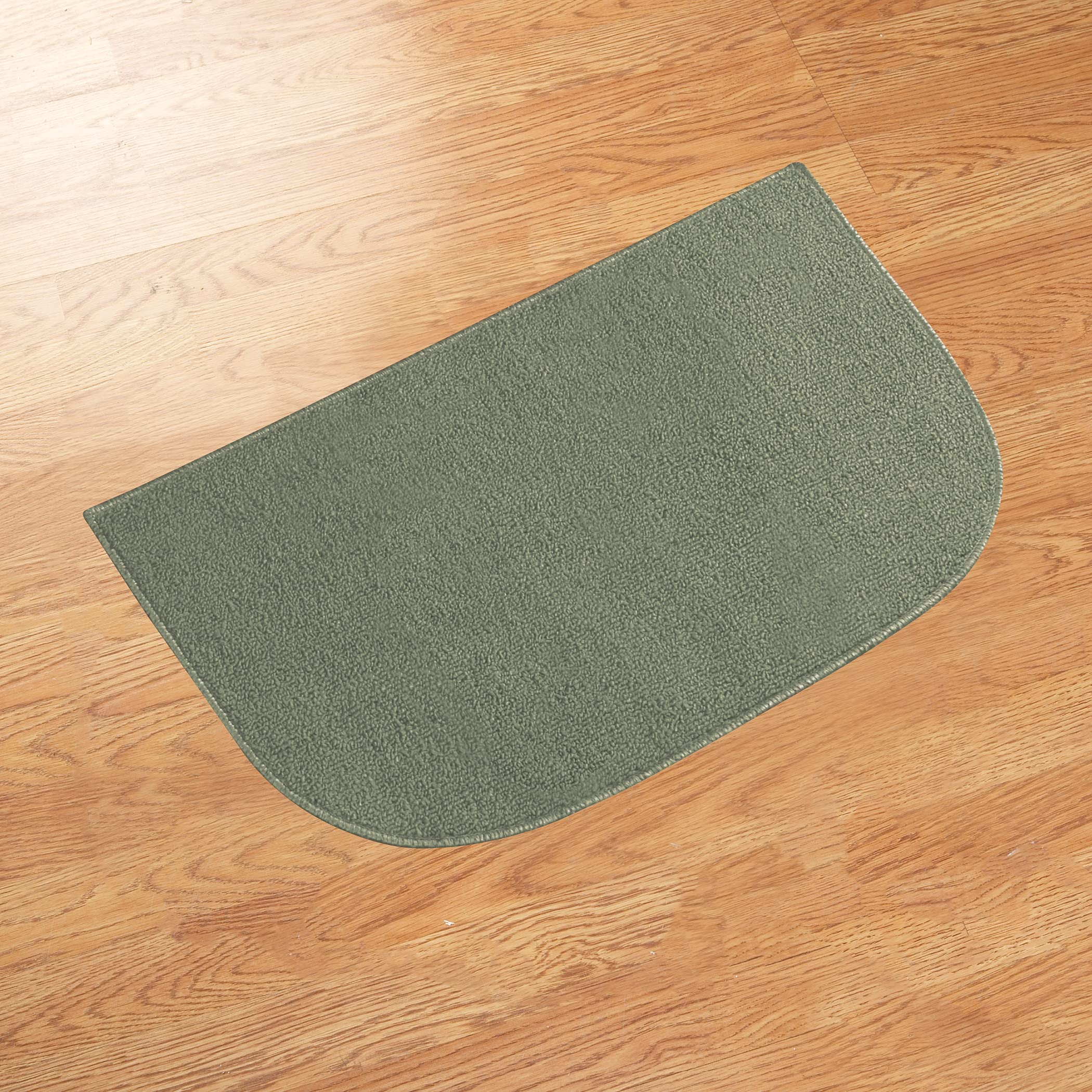 SAFAVIEH Beach House Collection 2' 2' x 4' Green/Cream BHS121Y Indoor/ Outdoor Patio Backyard Mudroom Accent-Rug