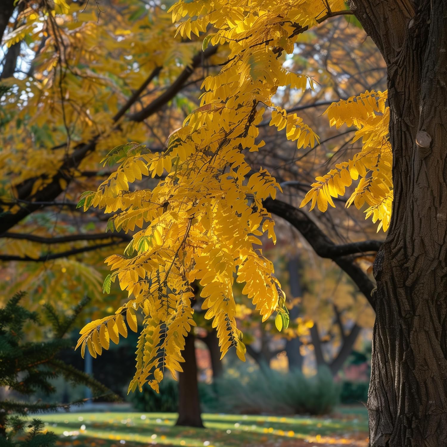 Thornless Honey Locust Tree - 18-24" Tall Live Plant - Fast Growing Shade Tree - Gleditsia triacanthos