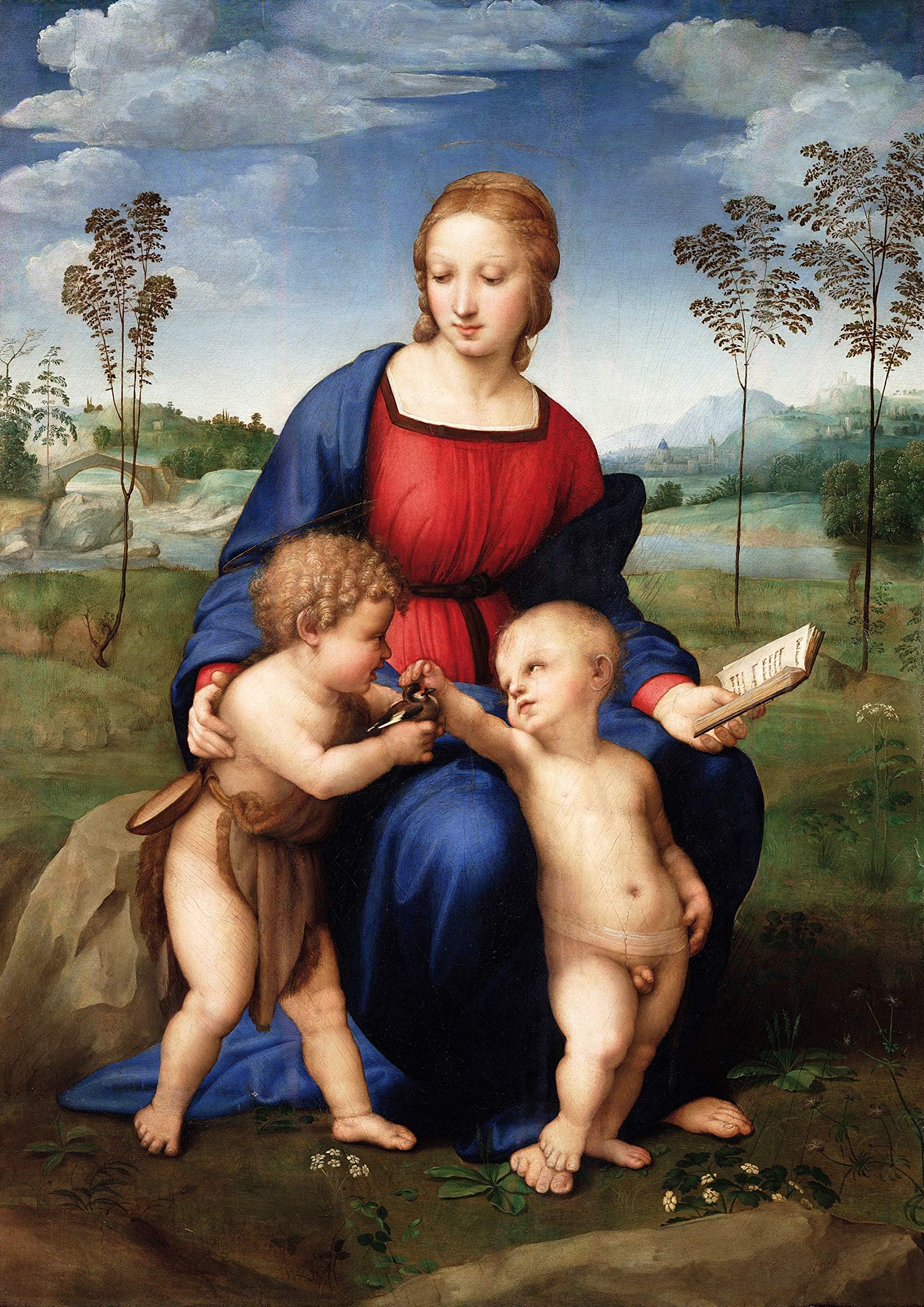 Art Poster Gallery 【Made in Japan】 Raffaello Sanzio “Madonna del Cardellino”16.53inch×11.69inch(A3)＜fine Paper Print＞Print on a Thick Sheet of Paper Painting Wall