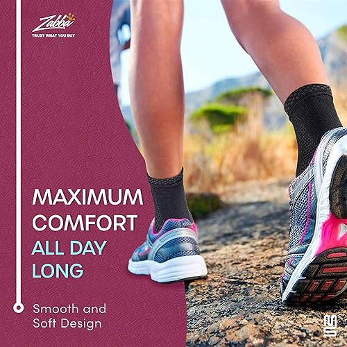 Miniatura 8 de Modetro Sports Tobillera para aliviar la fascitis plantar, tendinitis y soporte del tendón de Aquiles - Manga de compresión para hombres y mujeres