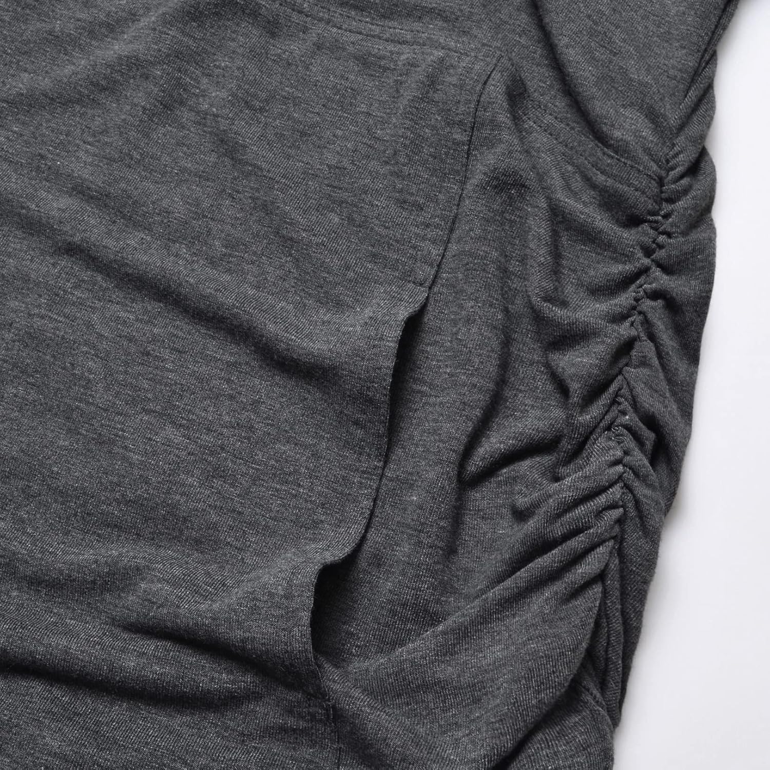 DEBELLY Maternity Shirt with Pocket Women's Lapel Top Casual Pregnancy Long Sleeve Zipper Hoodie - Image 5